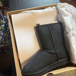 UGG Black Suede Mid-Calf Boot